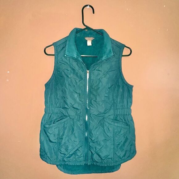 Bit & Bridle Women's Green Fleece Vest - Size Small - Picture 3 of 9